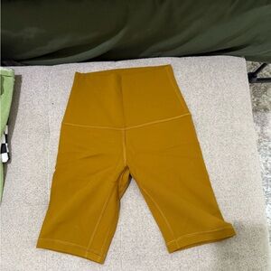 lululemon athletica Mustard Bike Shorts